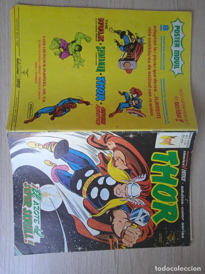 C&oacute;mics: THOR V.2 N&ordm; 53 THOR EL AZOTE DEL SUPER SKRULL VERTICE 1978 - Foto 3