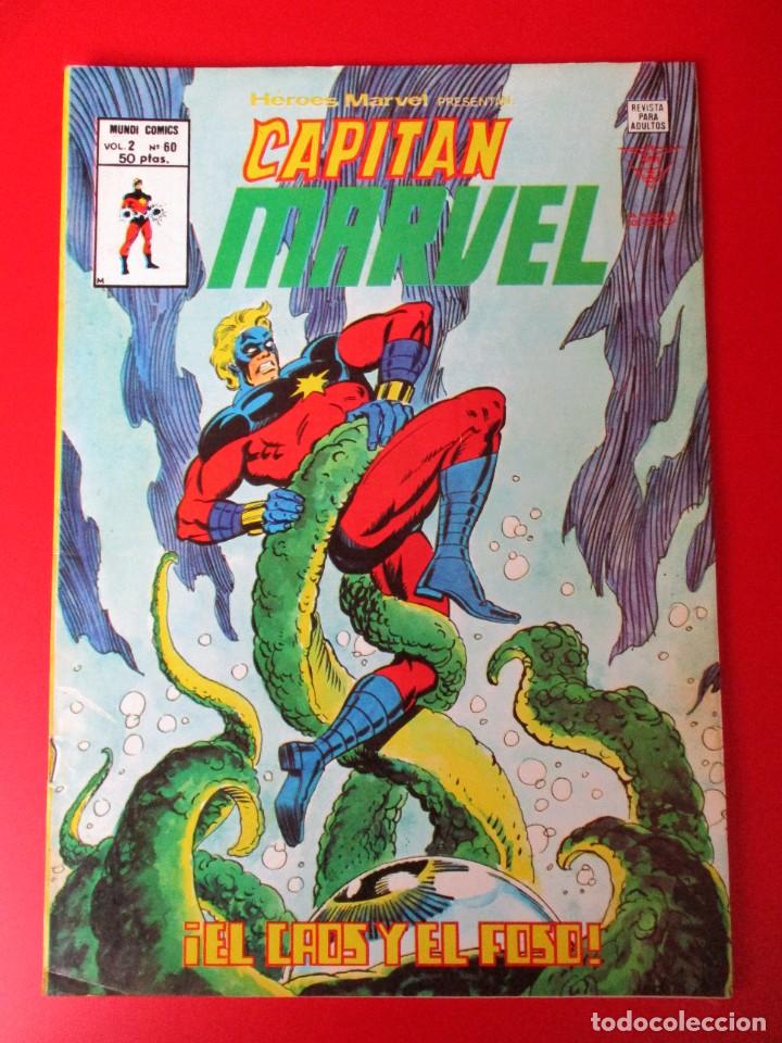 C&oacute;mics: HEROES MARVEL (1975, VERTICE) -V.2- 60 &middot; IV-1980 &middot; CAPITAN MARVEL - Foto 1