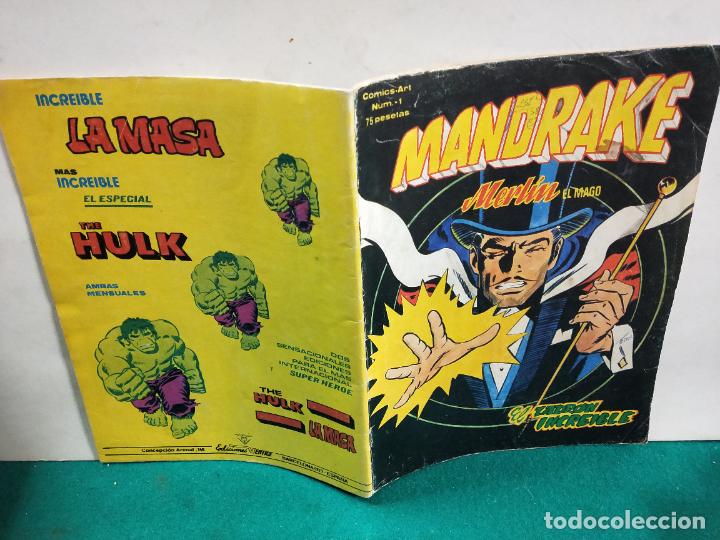 C&oacute;mics: MANDRAKE. MERLIN EL MAGO. N&ordm;1. EDICIONES VERTICE. - Foto 1