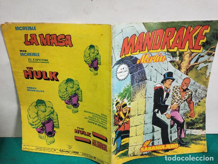 C&oacute;mics: MANDRAKE. MERLIN EL MAGO. N&ordm;4. EDICIONES VERTICE. - Foto 1