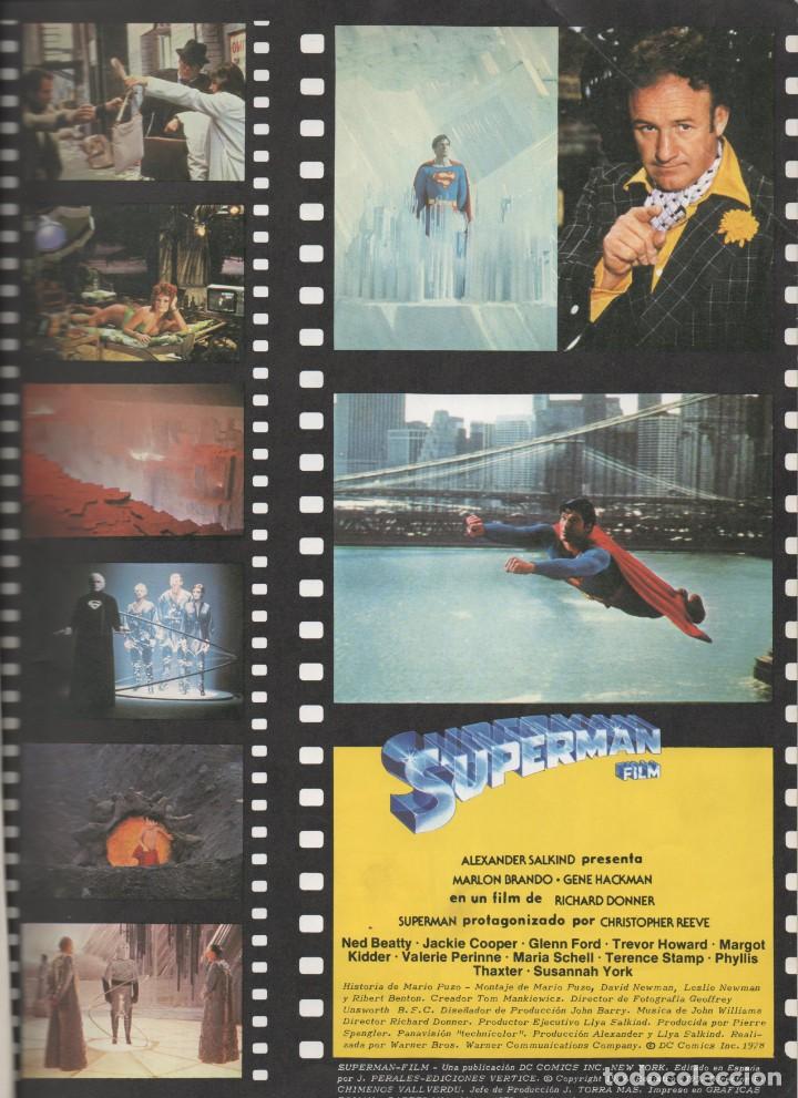 C&oacute;mics: Superman Film (Ediciones V&eacute;rtice) (1979) - Foto 3