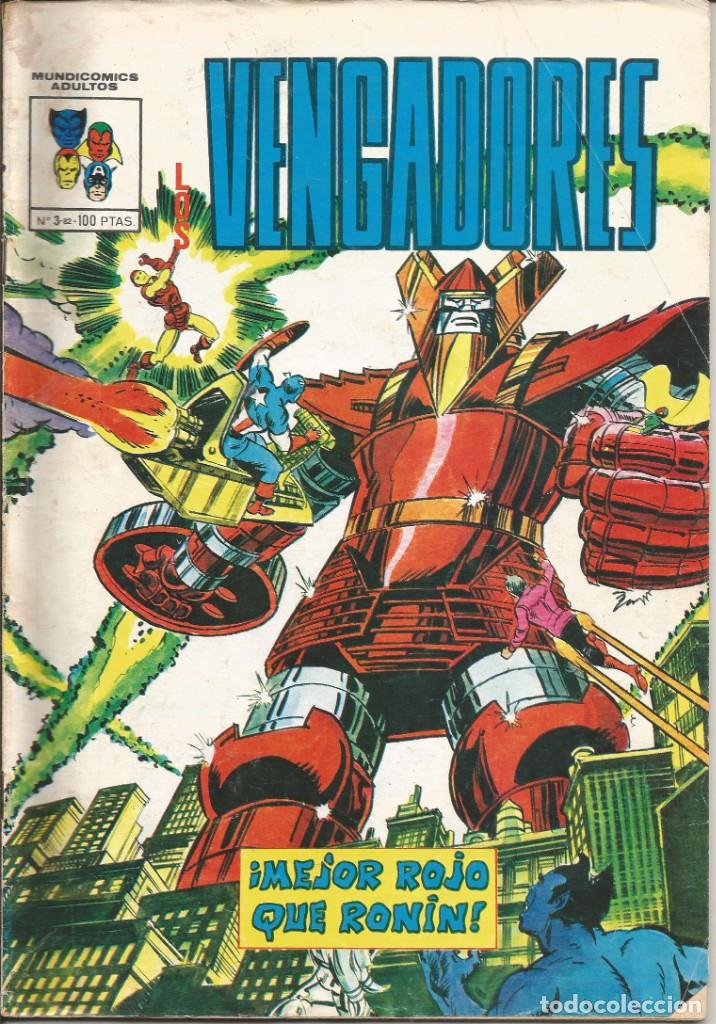 C&oacute;mics: Los Vengadores - V&Eacute;RTICE Multicomics. A&ntilde;o 1981. N&uacute;mero 3 - Foto 1