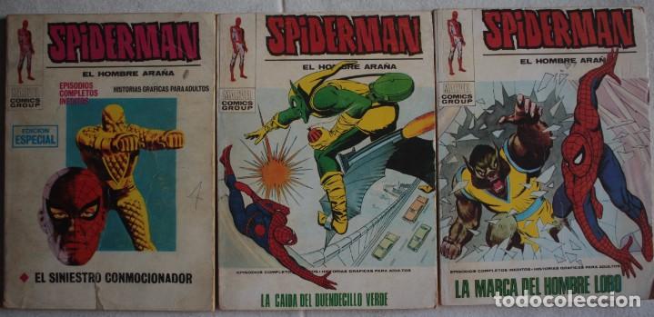 C&oacute;mics: Lote de 3 comics Spiderman / N&ordm; 18-55-58 / Pocket / V&eacute;rtice - ref.260 - Foto 1