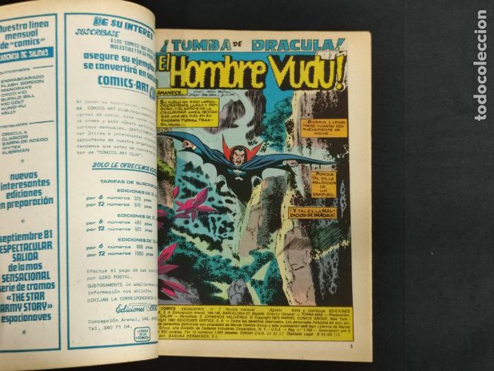 C&oacute;mics: ESCALOFRIO - VOLUMEN 2 - NUMERO 5 - LA TUMBA DE DRACULA - VERTICE - - Foto 3