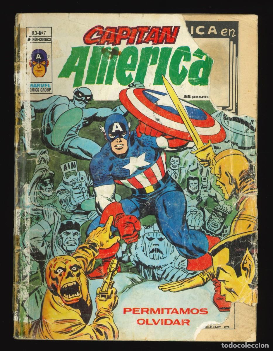 C&oacute;mics: CAPIT&Aacute;N AM&Eacute;RICA (V.3) - EDICIONES V&Eacute;RTICE / N&Uacute;MERO 7 - Foto 1
