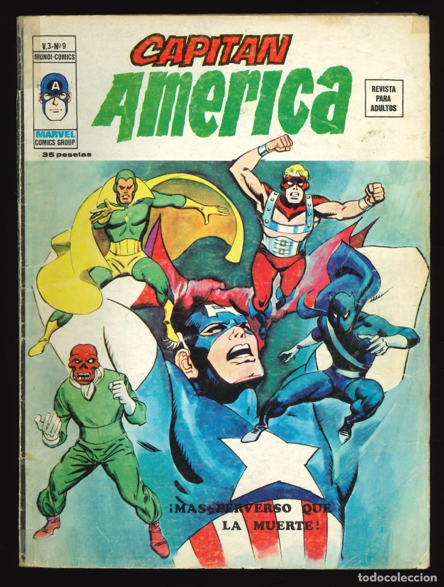 C&oacute;mics: CAPIT&Aacute;N AM&Eacute;RICA (V.3) - EDICIONES V&Eacute;RTICE / N&Uacute;MERO 9 - Foto 1