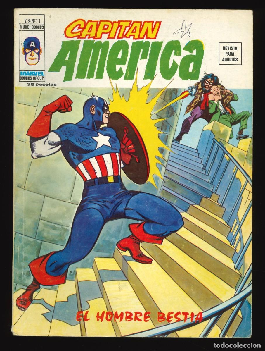 C&oacute;mics: CAPIT&Aacute;N AM&Eacute;RICA (V.3) - EDICIONES V&Eacute;RTICE / N&Uacute;MERO 11 - Foto 1