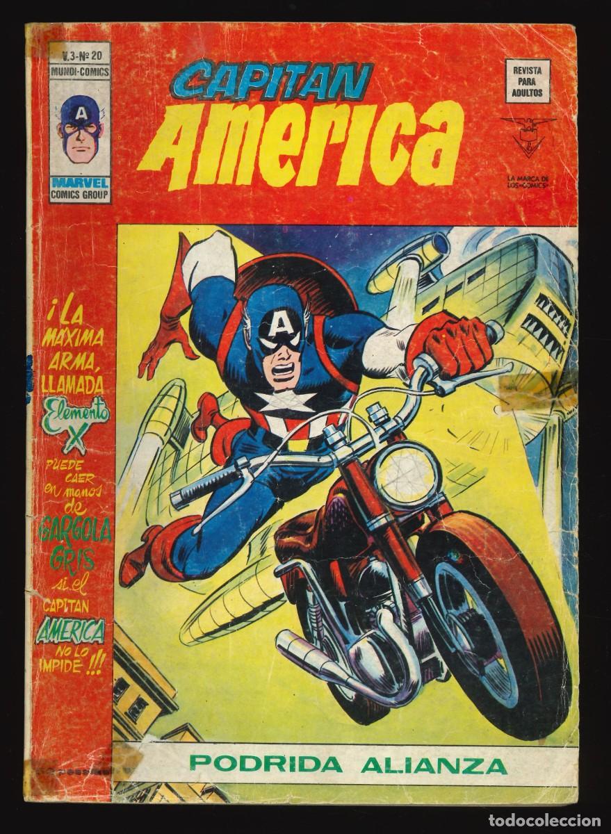 C&oacute;mics: CAPIT&Aacute;N AM&Eacute;RICA (V.3) - EDICIONES V&Eacute;RTICE / N&Uacute;MERO 20 - Foto 1