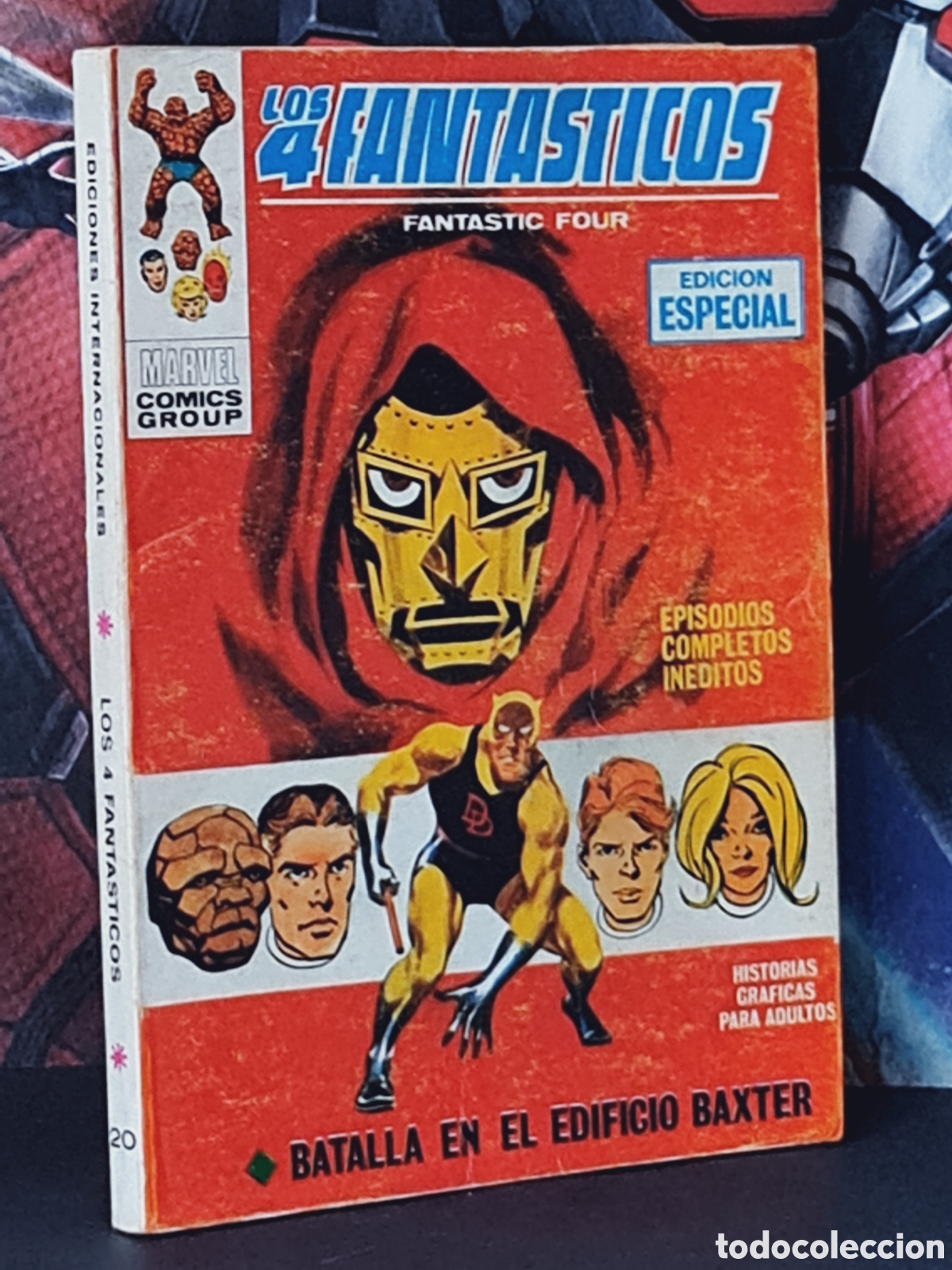 C&oacute;mics: MUY BUEN ESTADO LOS 4 FANTASTICOS 20 BATALLA EN EL EDIFICIO BAXTER TACO EDICIONES VERTICE - Foto 1