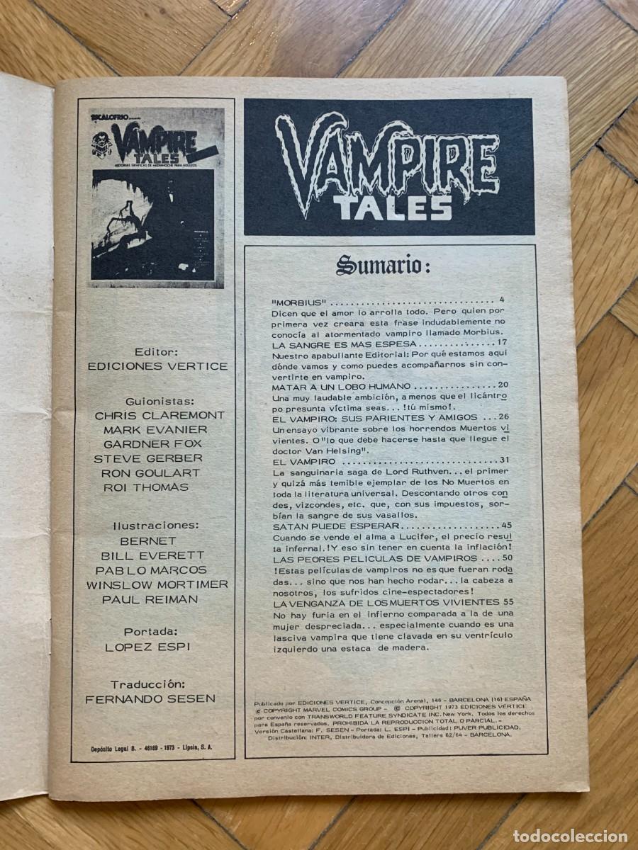 C&oacute;mics: Escalofr&iacute;o: Vampire Tales # 1 - Excelente Estado - D2 - Foto 6