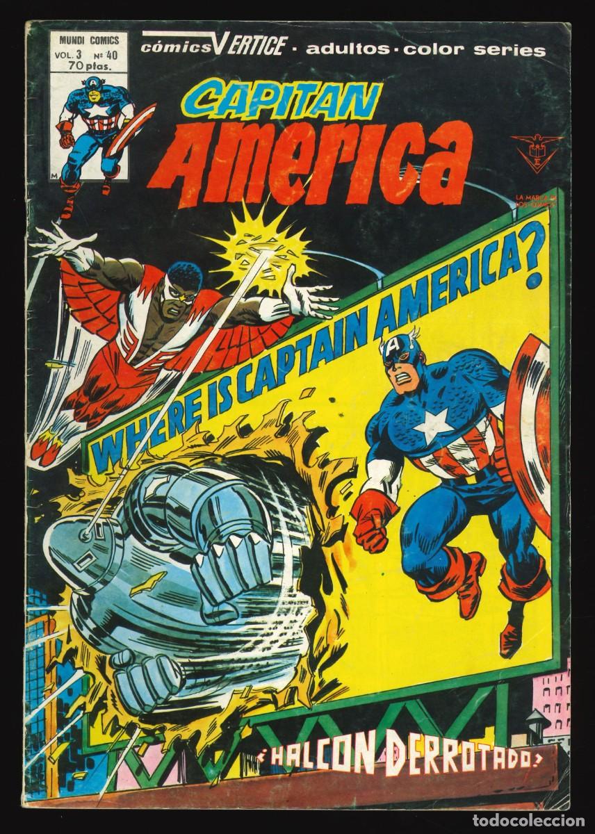 C&oacute;mics: CAPIT&Aacute;N AM&Eacute;RICA (V.3) - EDICIONES V&Eacute;RTICE / N&Uacute;MERO 40 - Foto 1
