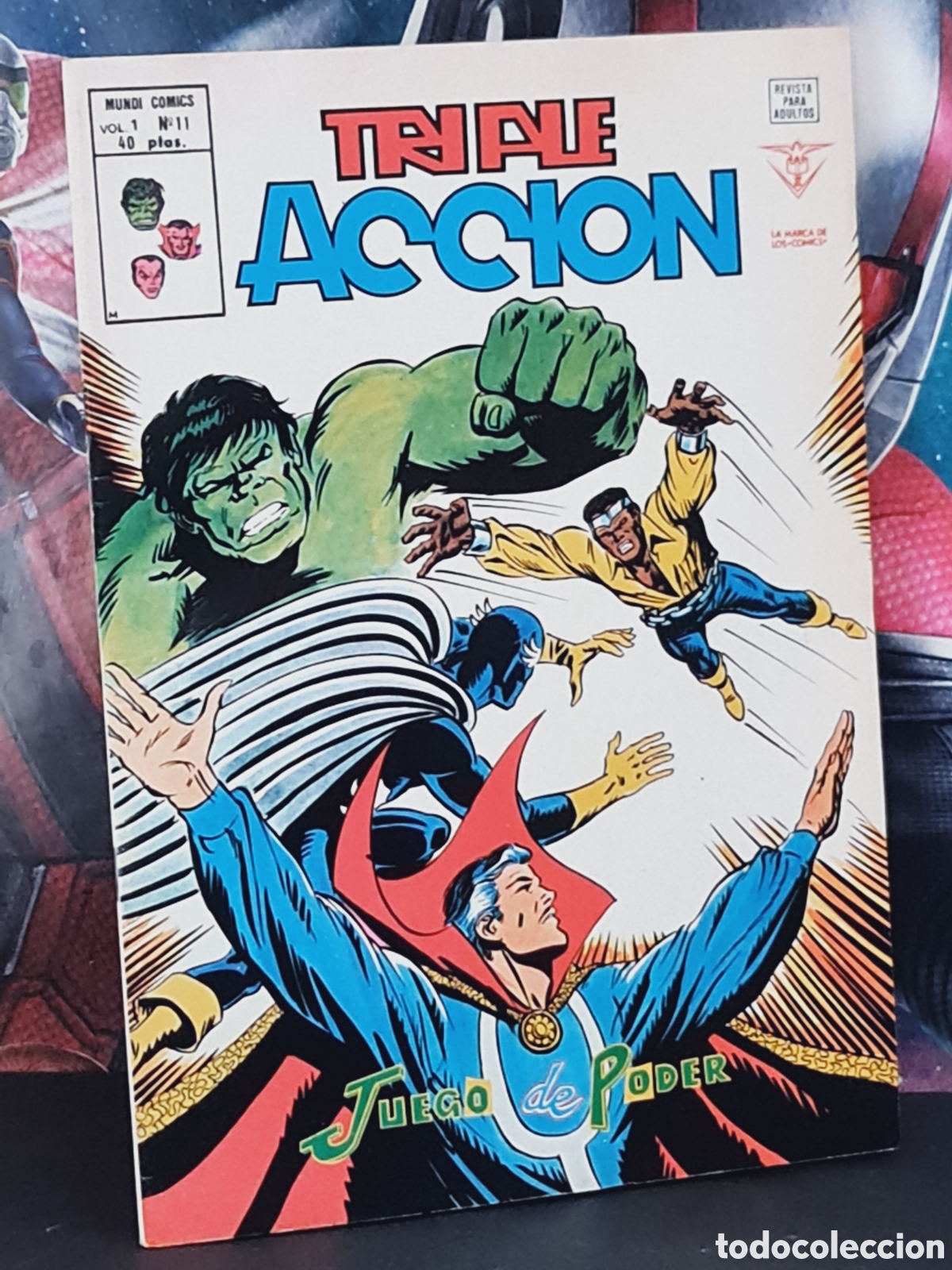 C&oacute;mics: EXCELENTE ESTADO TRIPLE ACCION 11 JUEGO DE PODER GRAPA EDICIONES VERTICE - Foto 1