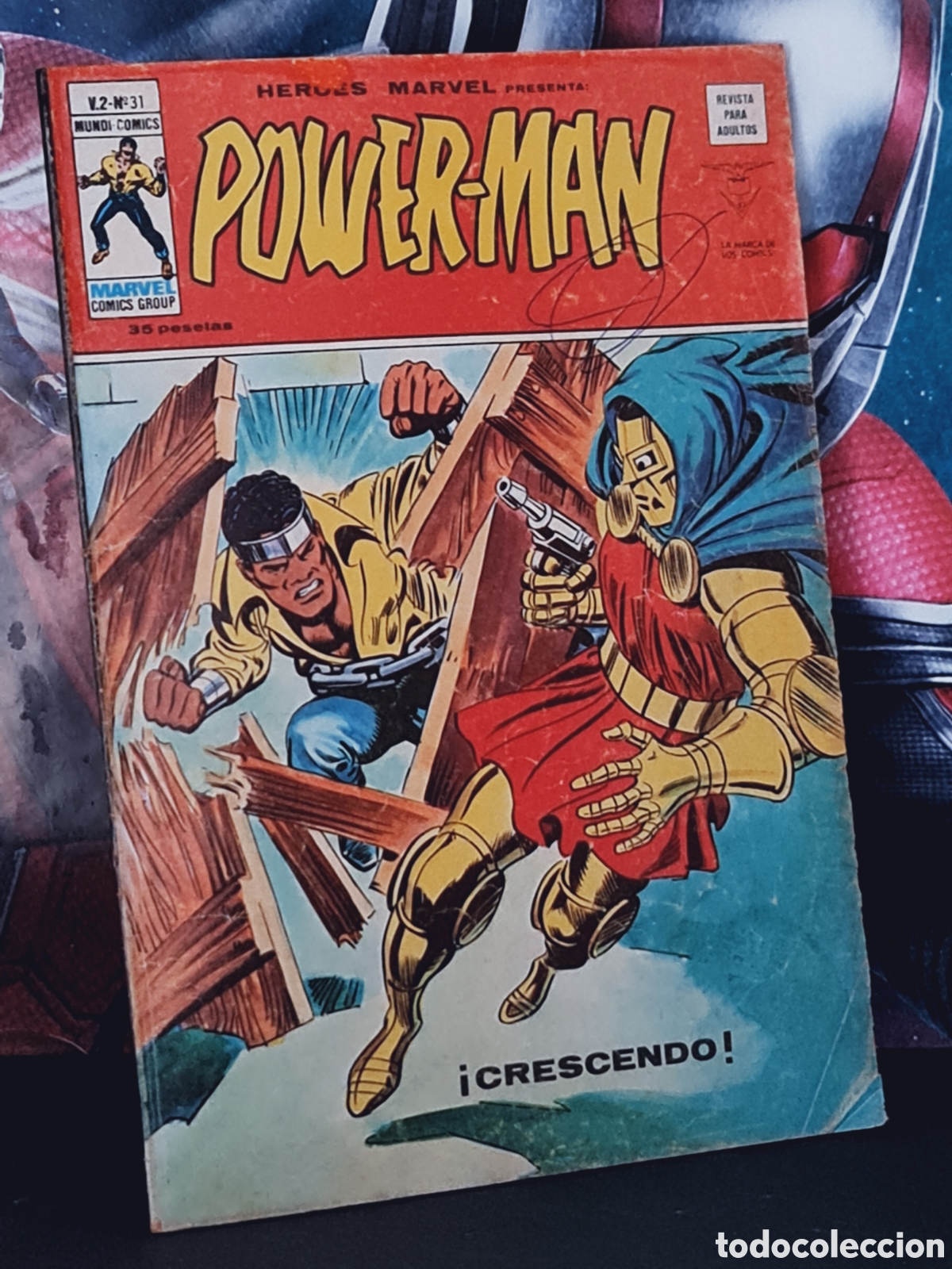 C&oacute;mics: HEROES MARVEL 31 CRESCENDO NORMAL ESTADO POWER-MAN GRAPA EDICIONES VERTICE - Foto 1