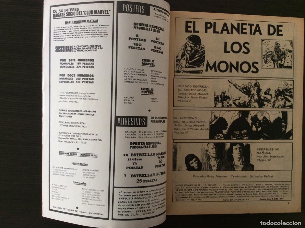 C&oacute;mics: EL PLANETA DE LOS SIMIOS VOL 2 N&Uacute;MERO 11 - Foto 2