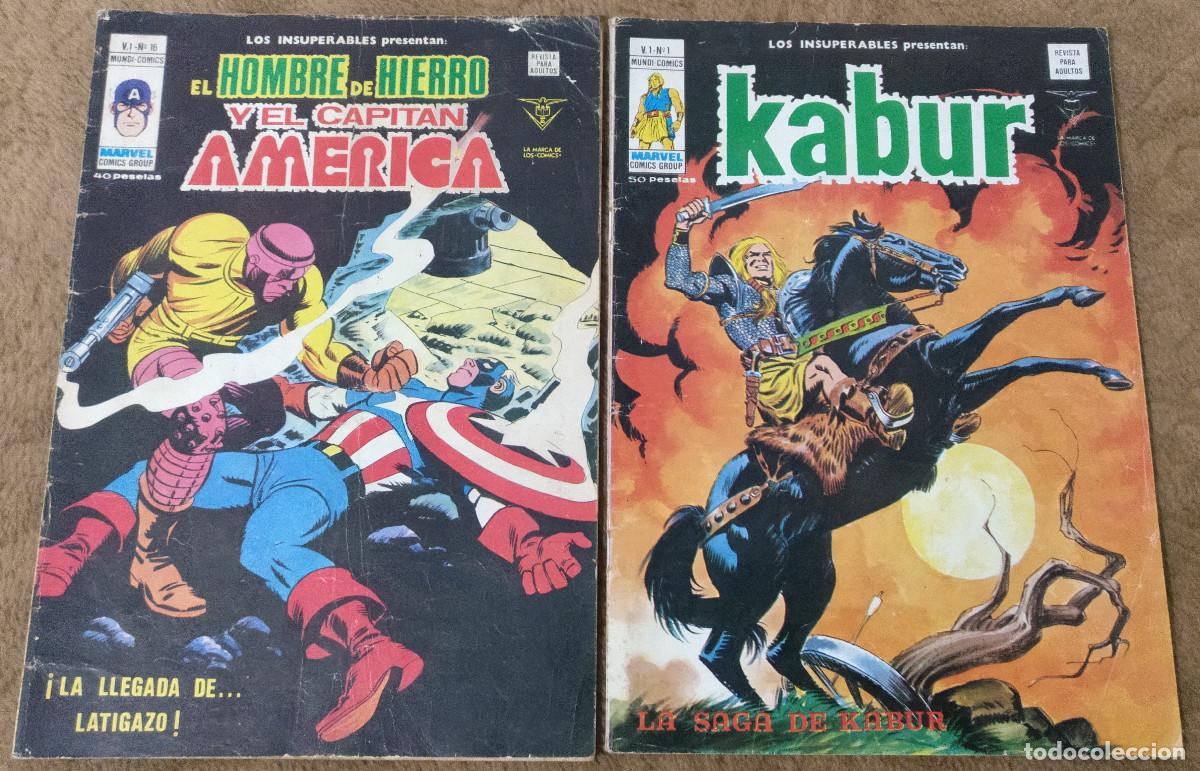 C&oacute;mics: INSUPERABLES n&ordm; 1 y 16 (Vertice V.1 1977/79) 2 comics. - Foto 1