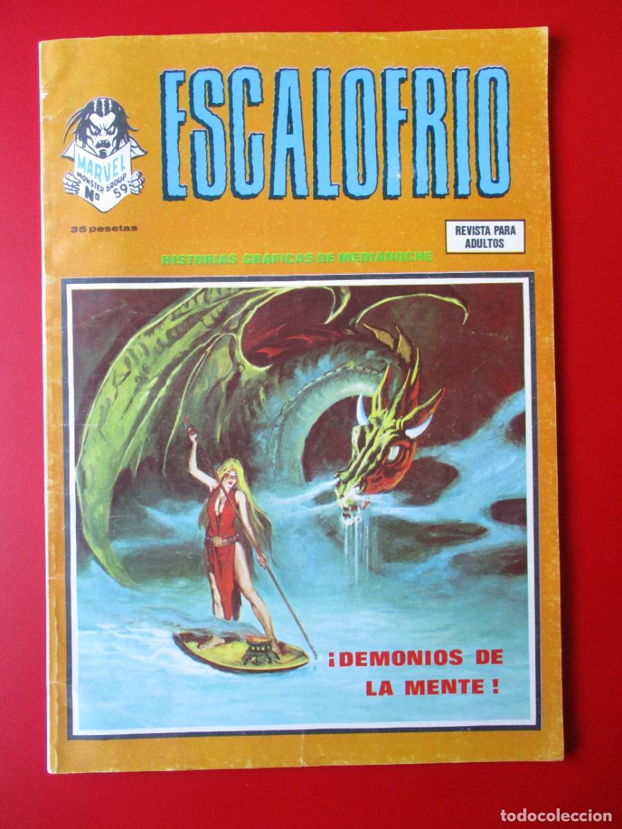 C&oacute;mics: ESCALOFRIO (1973, VERTICE) 59 &middot; 1977 &middot; &iexcl;DEMONIOS DE LA MENTE! - Foto 1