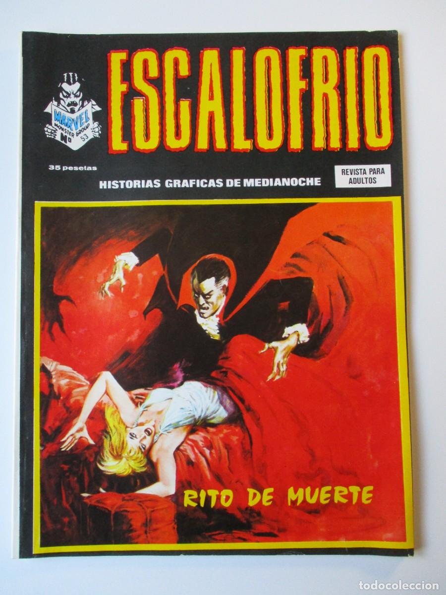 C&oacute;mics: ESCALOFRIO (1973, VERTICE) 53 &middot; X-1976 &middot; RITO DE MUERTE - Foto 1