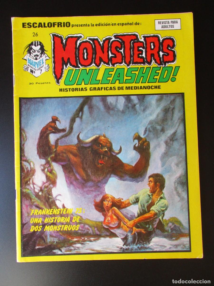 C&oacute;mics: ESCALOFRIO (1973, VERTICE) 26 &middot; 15-II-1975 &middot; MONSTERS UNLEASHED 7 - Foto 1