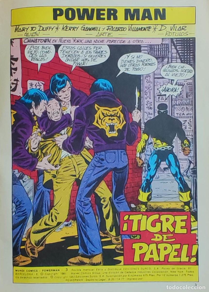 C&oacute;mics: POWERMAN N&ordm;3 TIGRE DE PAPEL - SURCO VERTICE. - Foto 5