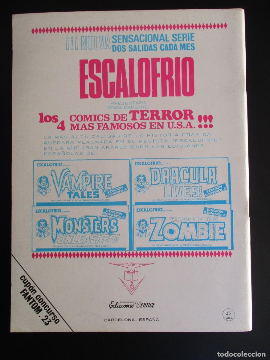 C&oacute;mics: FANTOM (1972, VERTICE) 23 &middot; 1973 &middot; EL ALARIDO - &iexcl;&iexcl;&iexcl; EXCELENTE !!! - Foto 3