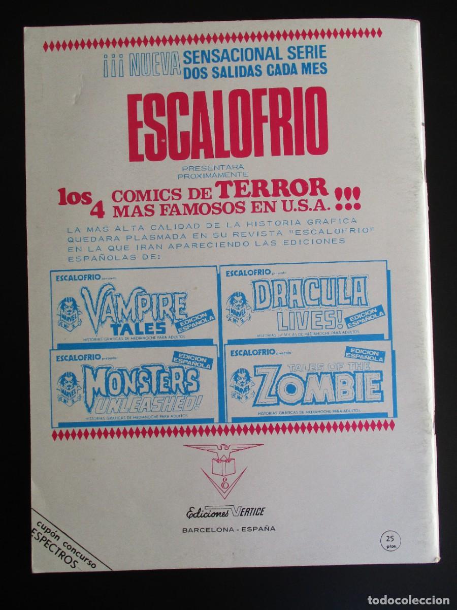 C&oacute;mics: ESPECTROS / ESPECTRO (1972, VERTICE) 26 &middot; 1973 &middot; EL MONSTRUO DE LOS PARAMOS-&iexcl;&iexcl;&iexcl;EXCELENTE!!! - Foto 3