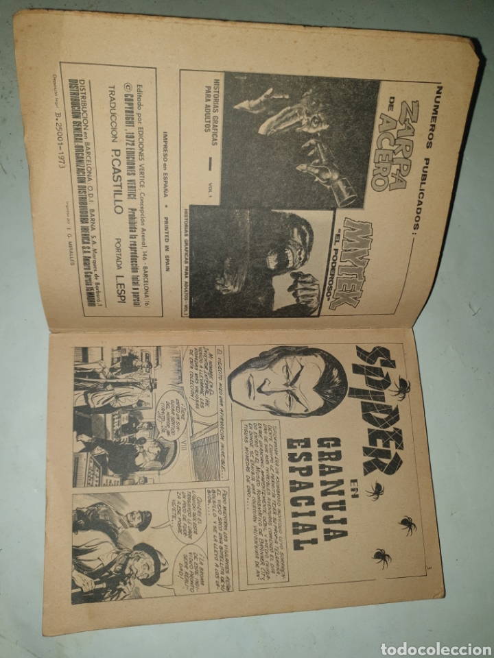 C&oacute;mics: SPIDER EL HOMBRE ARA&Ntilde;A. E.D. VERTICE. 1972 - Foto 3