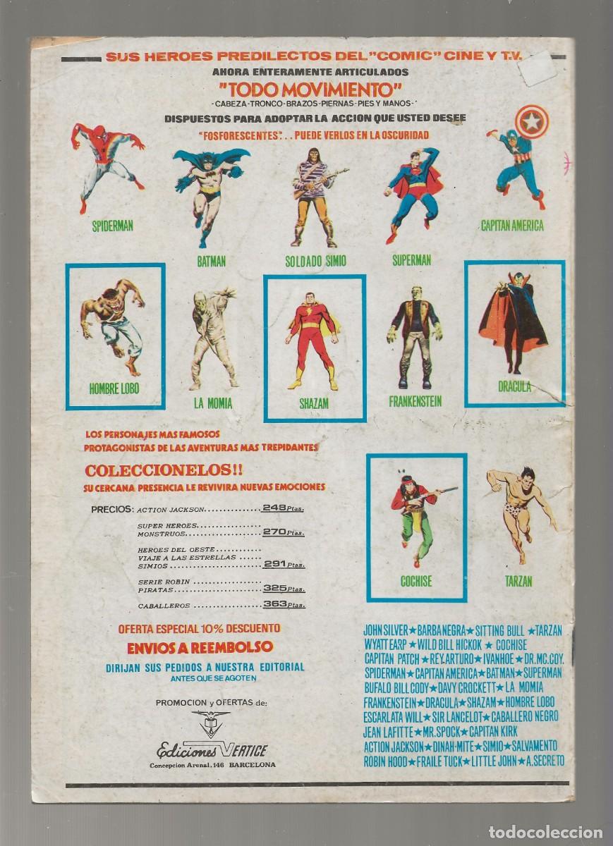 C&oacute;mics: EL HOMBRE DE BRONCE N&ordm; 8 - LOS LADRONES DEL AIRE - VERTICE 1976 - Foto 2