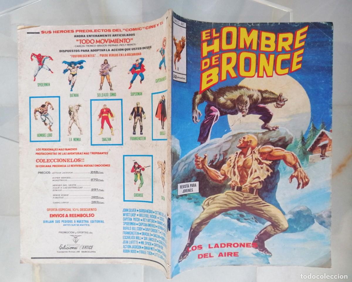 C&oacute;mics: EL HOMBRE DE BRONCE N&ordm; 8 - LOS LADRONES DEL AIRE - VERTICE 1976 - Foto 3