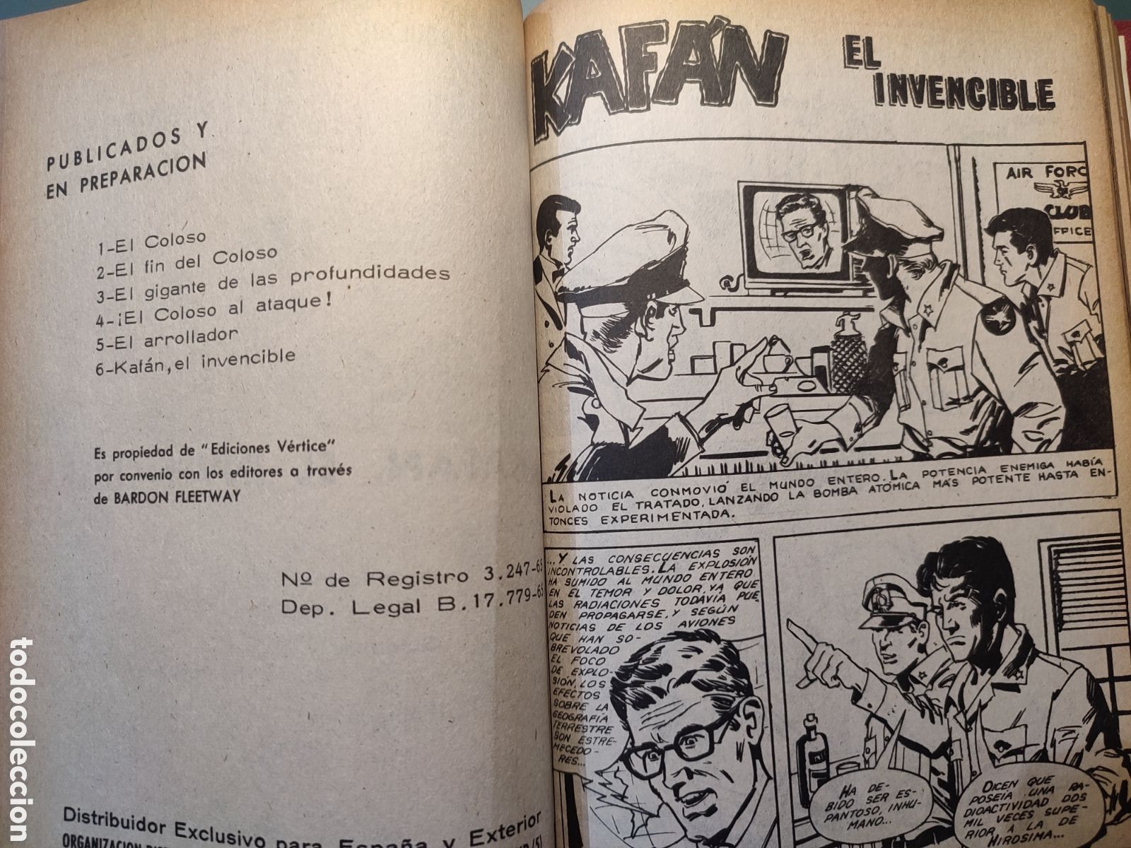 C&oacute;mics: Tomo con 12 Historietas Mytek el Poderoso.1965 - Foto 6