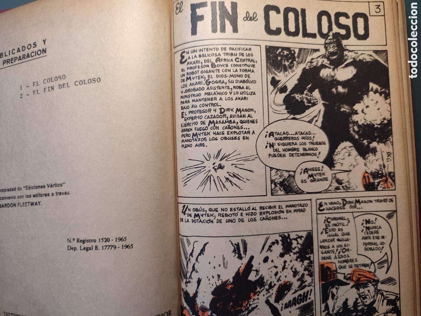 C&oacute;mics: Tomo con 12 Historietas Mytek el Poderoso.1965 - Foto 9