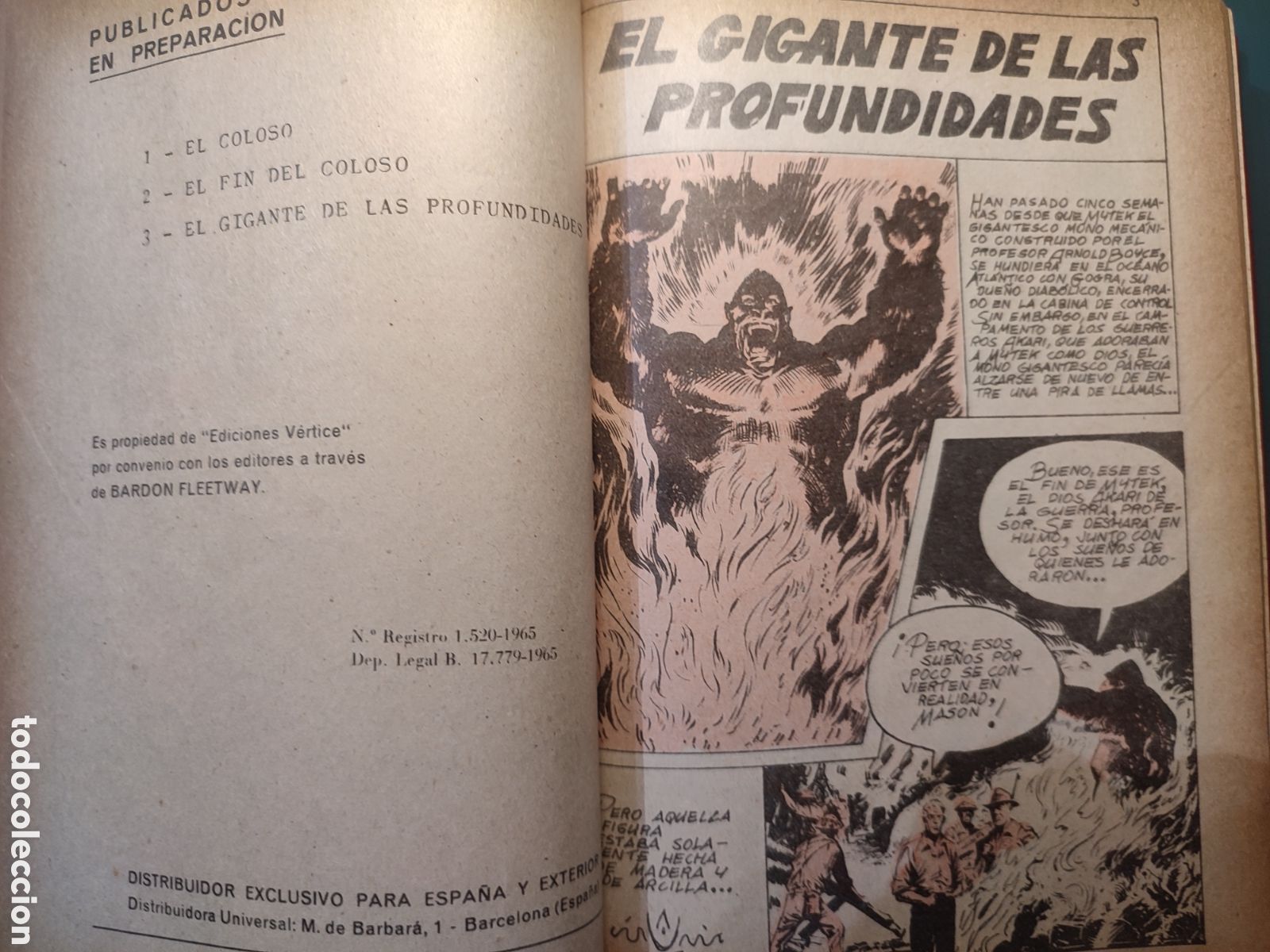 C&oacute;mics: Tomo con 12 Historietas Mytek el Poderoso.1965 - Foto 2