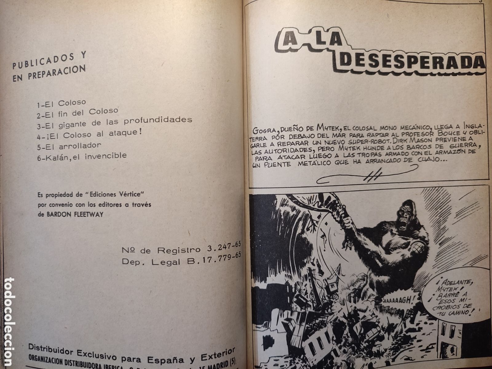 C&oacute;mics: Tomo con 12 Historietas Mytek el Poderoso.1965 - Foto 10