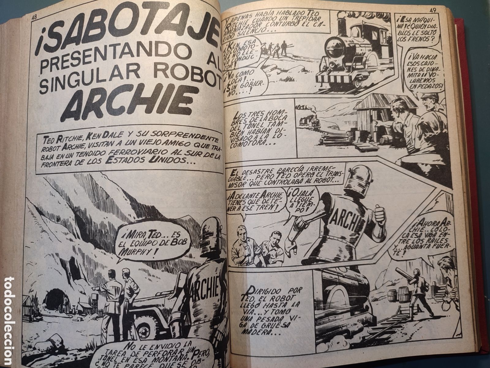 C&oacute;mics: Tomo con 12 Historietas Mytek el Poderoso.1965 - Foto 13