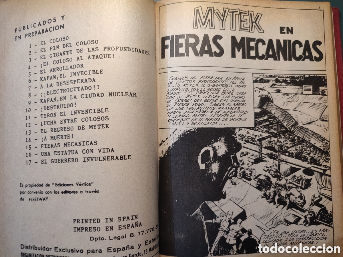 C&oacute;mics: Tomo de 14 Historietas Mytek el Poderoso a&ntilde;o 1965 - Foto 3
