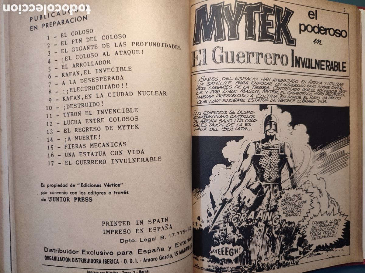 C&oacute;mics: Tomo de 14 Historietas Mytek el Poderoso a&ntilde;o 1965 - Foto 14