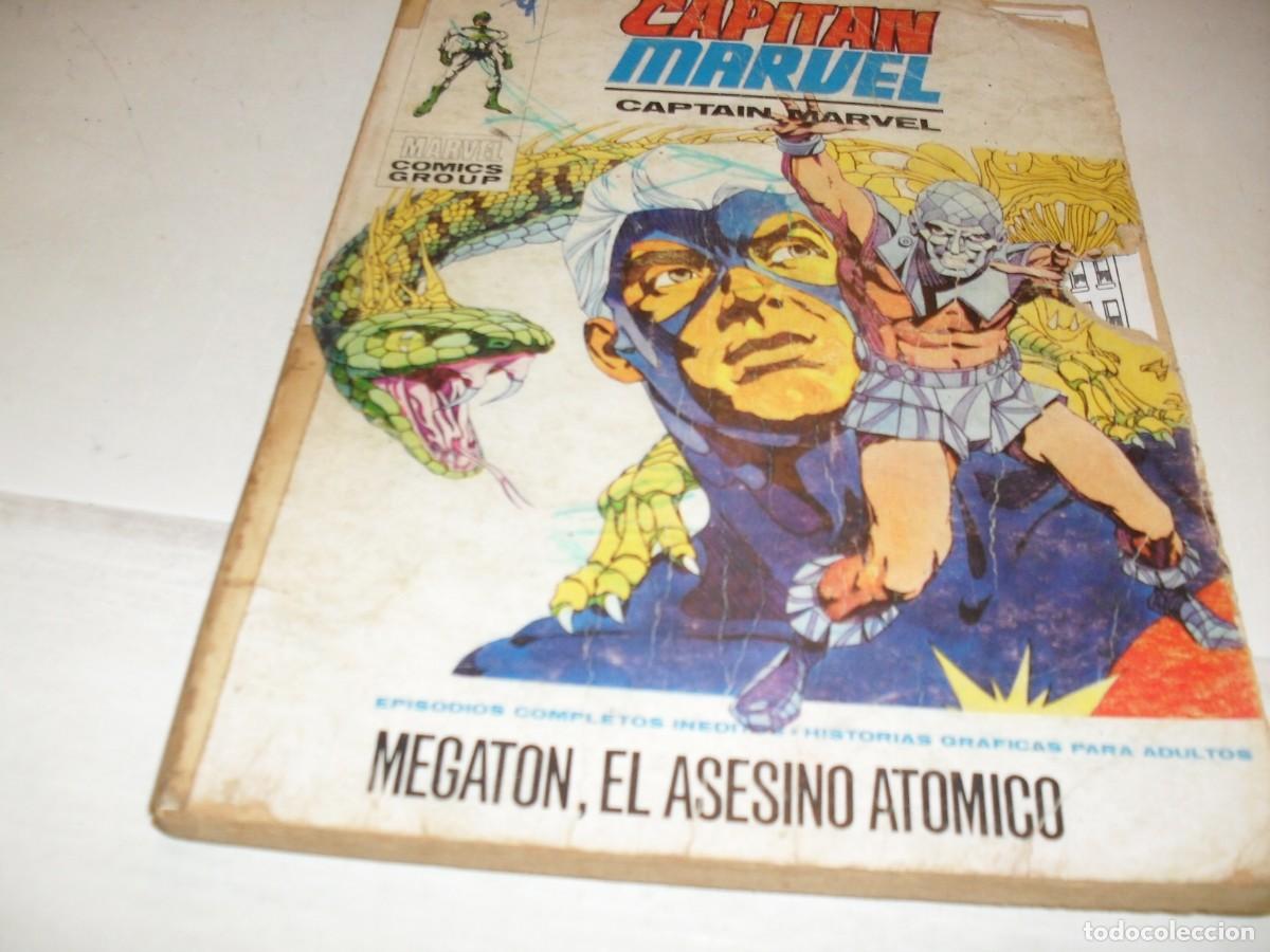 C&oacute;mics: CAPITAN MARVEL 12 MEGATON,EL ASESINO ATOMICO,(DE 13),VERTICE,1969CON DEFECTO. - Foto 1