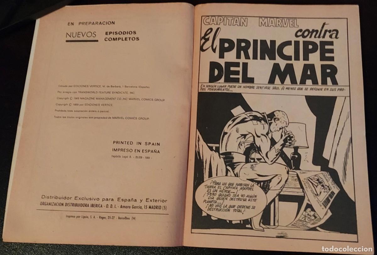 C&oacute;mics: Capit&aacute;n Marvel volumen 1 n&uacute;mero 2 Ediciones V&eacute;rtice A&ntilde;o 1969 - Foto 2