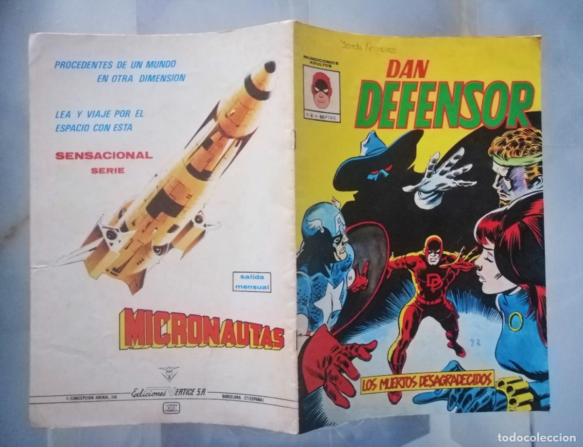 C&oacute;mics: DAN DEFENSOR N&ordm; 6 - 82 - LOS MUERTOS DESAGRADECIDOS - VERTICE - Foto 3