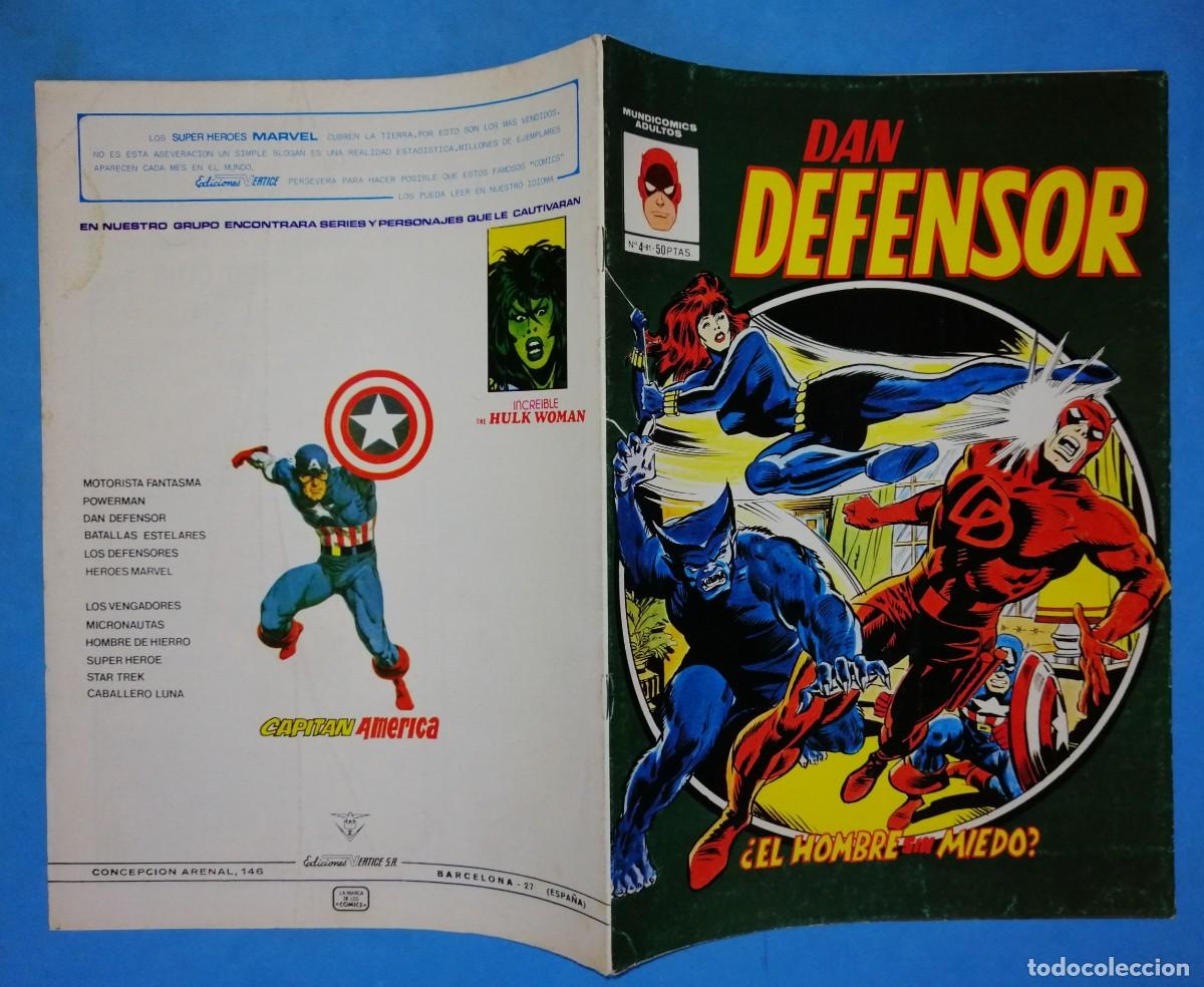 C&oacute;mics: DAN DEFENSOR N&ordm; 4 - 81 - EL HOMBRE SIN MIEDO - VERTICE - Foto 3