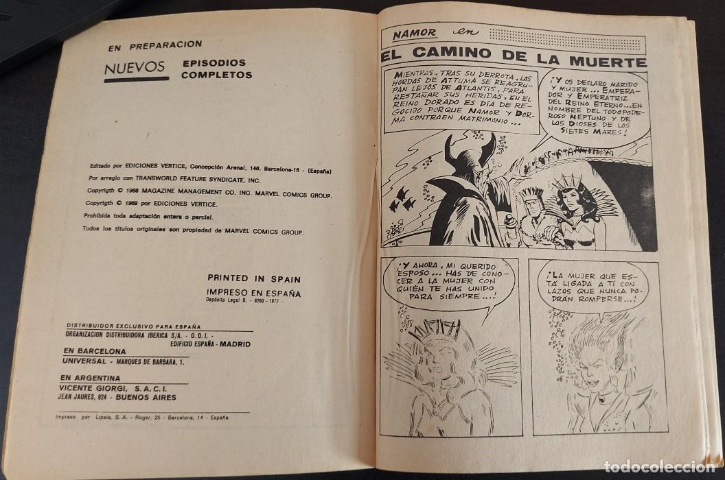 C&oacute;mics: Namor volumen 1 n&uacute;mero 17 de Ediciones V&eacute;rtice del A&ntilde;o 1972 - Foto 3