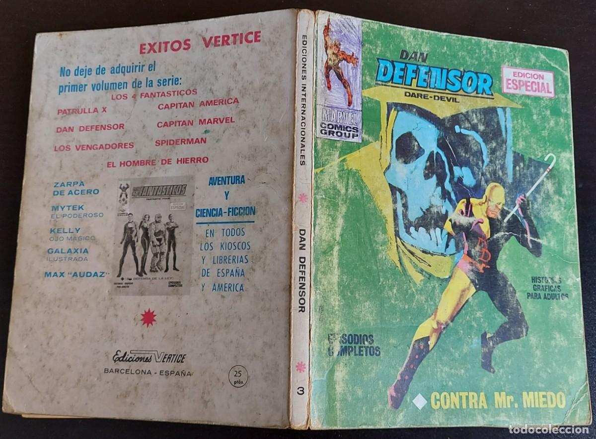C&oacute;mics: Dan Defensor vol. 1 n&ordm; 3 - Ediciones V&eacute;rtice - A&ntilde;o 1969 - Contra Mr. Miedo - Foto 2