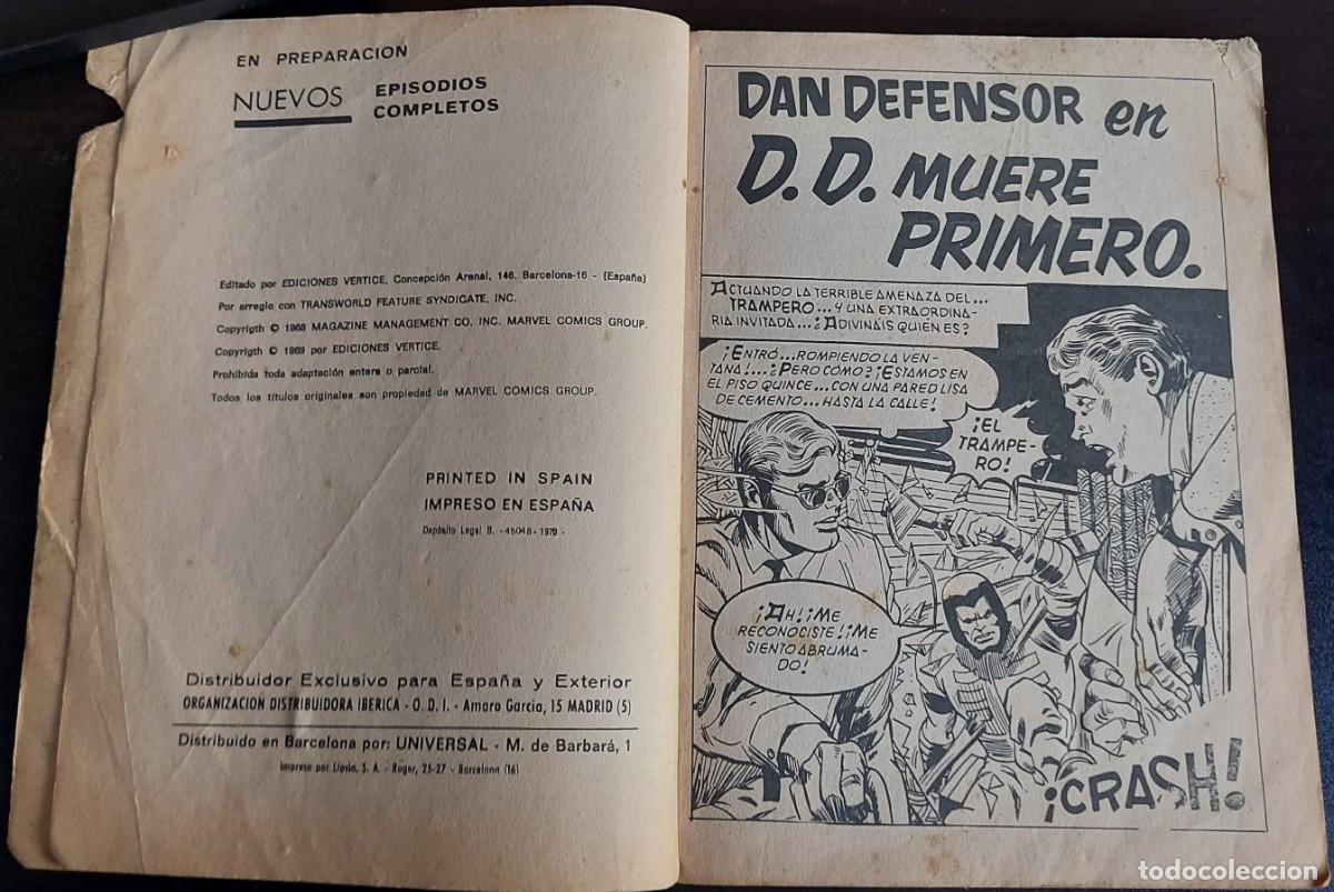 C&oacute;mics: Dan Defensor vol. 1 n&ordm; 14 - Ediciones V&eacute;rtice - A&ntilde;o 1970 - D. D. Muere Primero - Foto 2