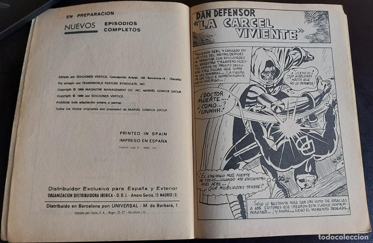 C&oacute;mics: Dan Defensor vol. 1 n&ordm; 15 - Ediciones V&eacute;rtice - A&ntilde;o 1970 - La C&aacute;rcel Viviente - Foto 2