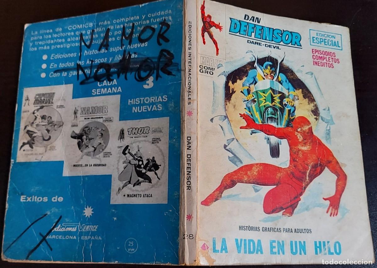 C&oacute;mics: Dan Defensor vol. 1 n&ordm; 28 - Ediciones V&eacute;rtice - A&ntilde;o 1971 - La Vida en un Hilo - Foto 1