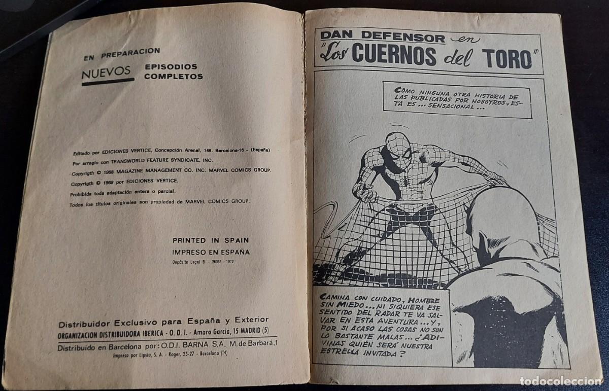 C&oacute;mics: Dan Defensor vol. 1 n&ordm; 33 - Ediciones V&eacute;rtice - A&ntilde;o 1972 - Los Cuernos del Toro - Foto 2
