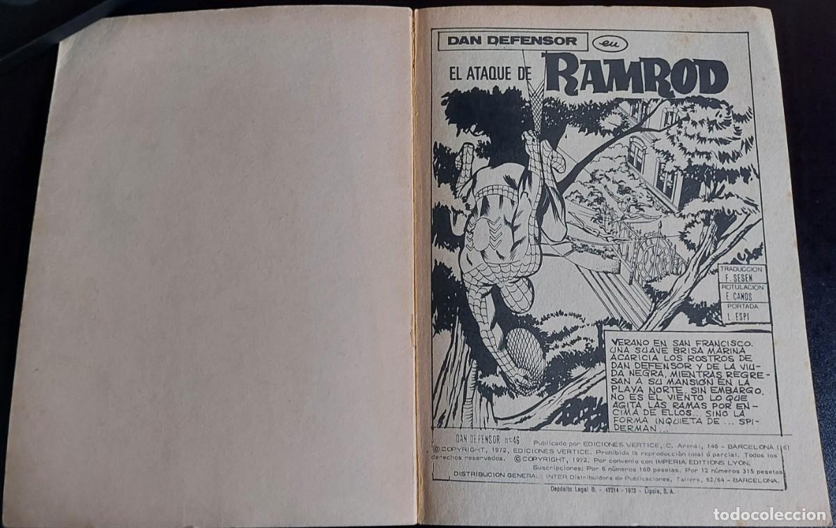 C&oacute;mics: Dan Defensor vol. 1 n&ordm; 46 - Ediciones V&eacute;rtice - A&ntilde;o 1973 - El Ataque de Ramrod - Foto 2