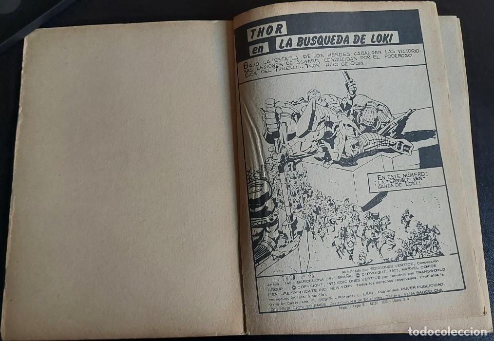 C&oacute;mics: Thor volumen 1 n&uacute;mero 35 - Ediciones V&eacute;rtice - A&ntilde;o 1973 - LA B&Uacute;SQUEDA DE LOKI - Foto 3