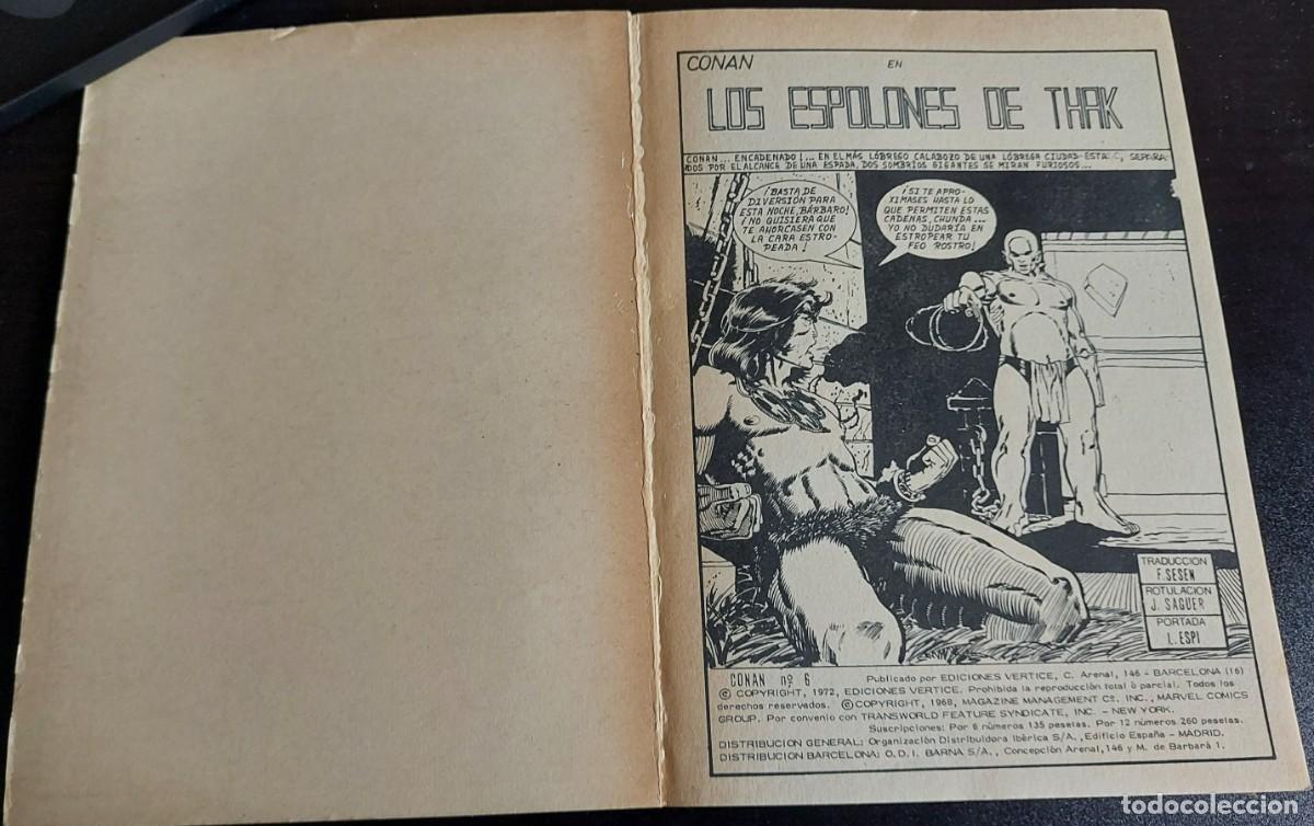 C&oacute;mics: Conan vol. 1 n&ordm; 6 - Ediciones V&eacute;rtice 1973 - Los Espolones de Thak - Foto 4