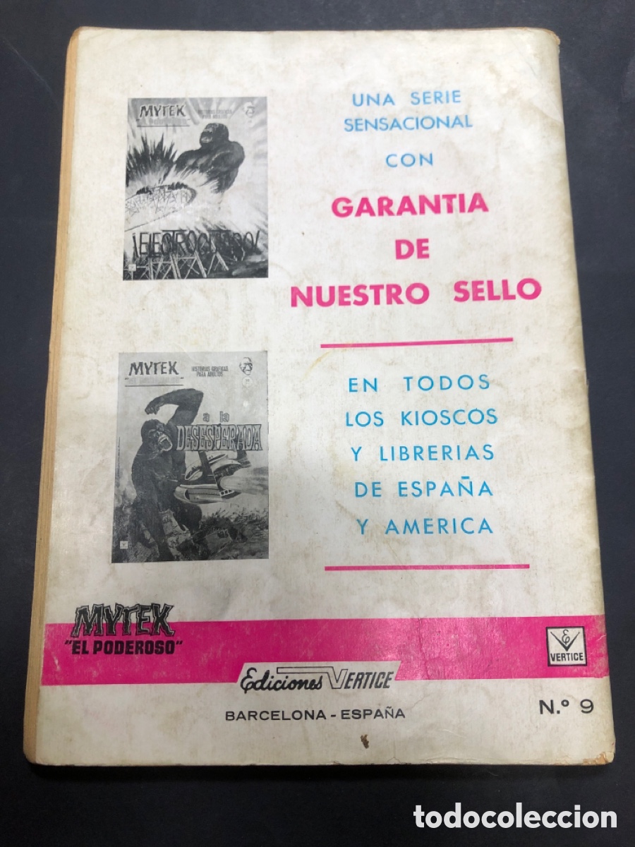 C&oacute;mics: COMIC MYTEK EL PODEROSO VERTICE FORMATO GRAPA N&ordm; 9 - Foto 2