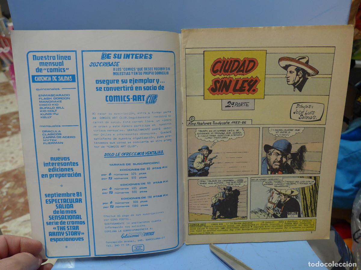C&oacute;mics: CISCO KID N&deg; 20 LOS SOBRINOS DE PANCHO - VERTICE - Foto 3